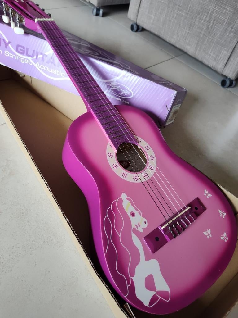 Stagg LC14 Roze Pink Pony 1/4 Klassieke Gitaar - Nette Staat, Ophalen of Verzenden, Gebruikt, Klassieke of Spaanse gitaar