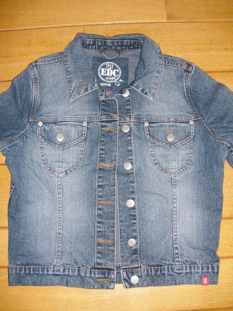 ESPRIT spijkerjack maat M, Ophalen of Verzenden, Zo goed als nieuw, Maat 38/40 (M), Blauw