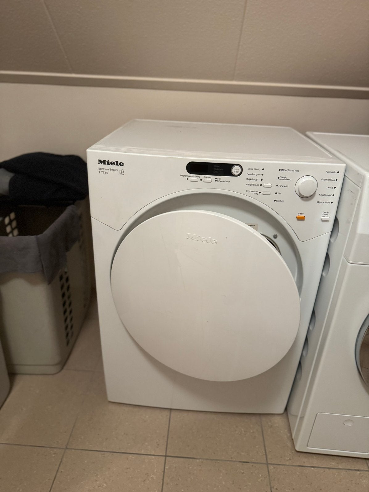 Miele T 7734 SoftCare System wasdroger – 6 kg, Witgoed en Apparatuur, 6 tot 8 kg, Luchtafvoer, Ophalen of Verzenden, Zo goed als nieuw