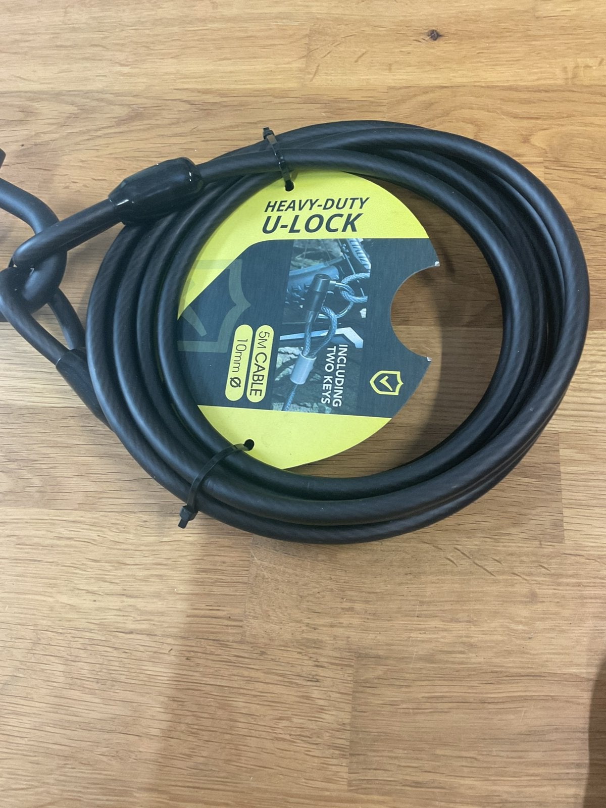 5 meter lang nieuw kabel slot ongebruikt met 2 sleutels, Ophalen of Verzenden, Nieuw, Kabelslot