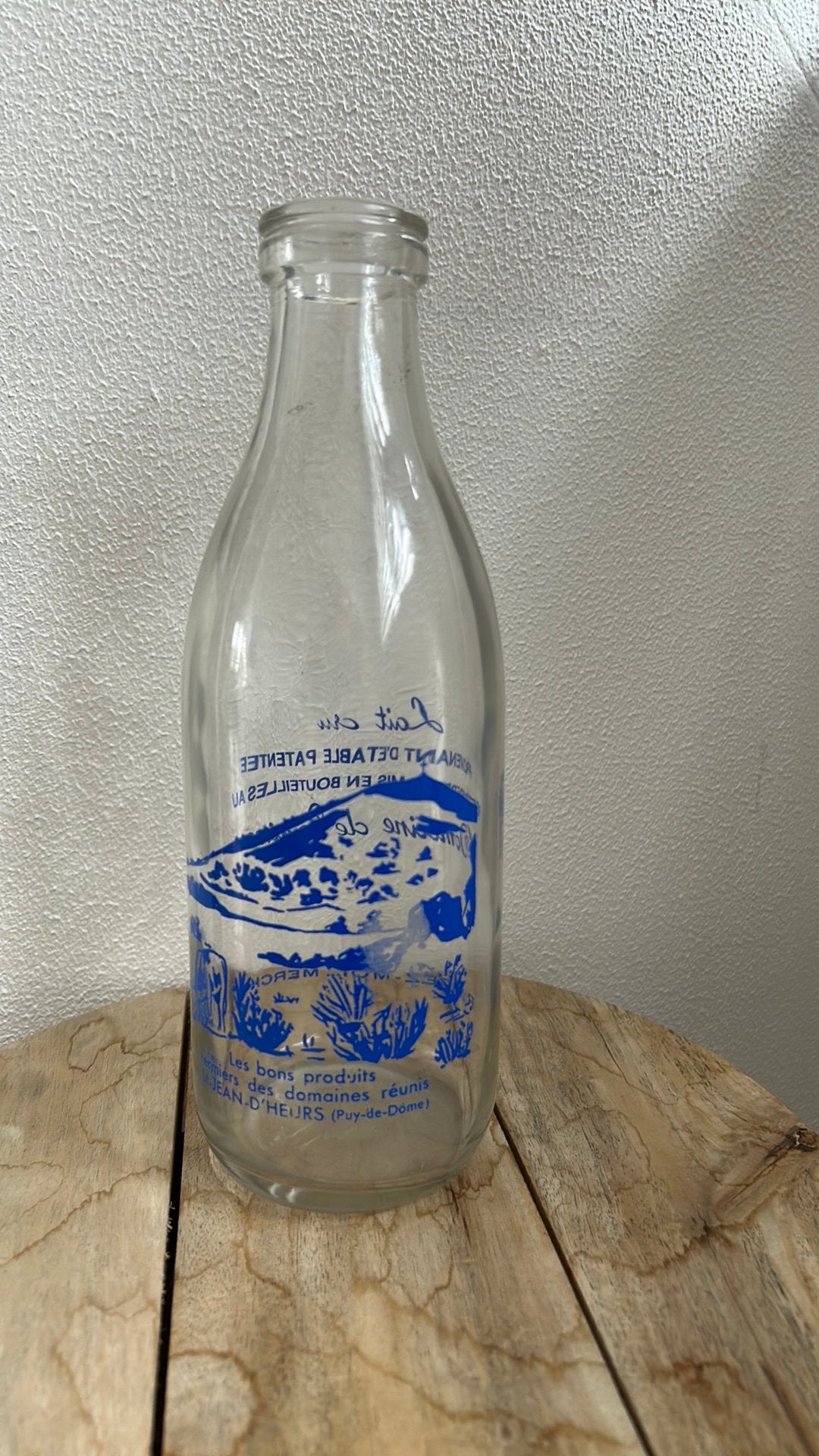 Franse melkfles blauw, Ophalen of Verzenden