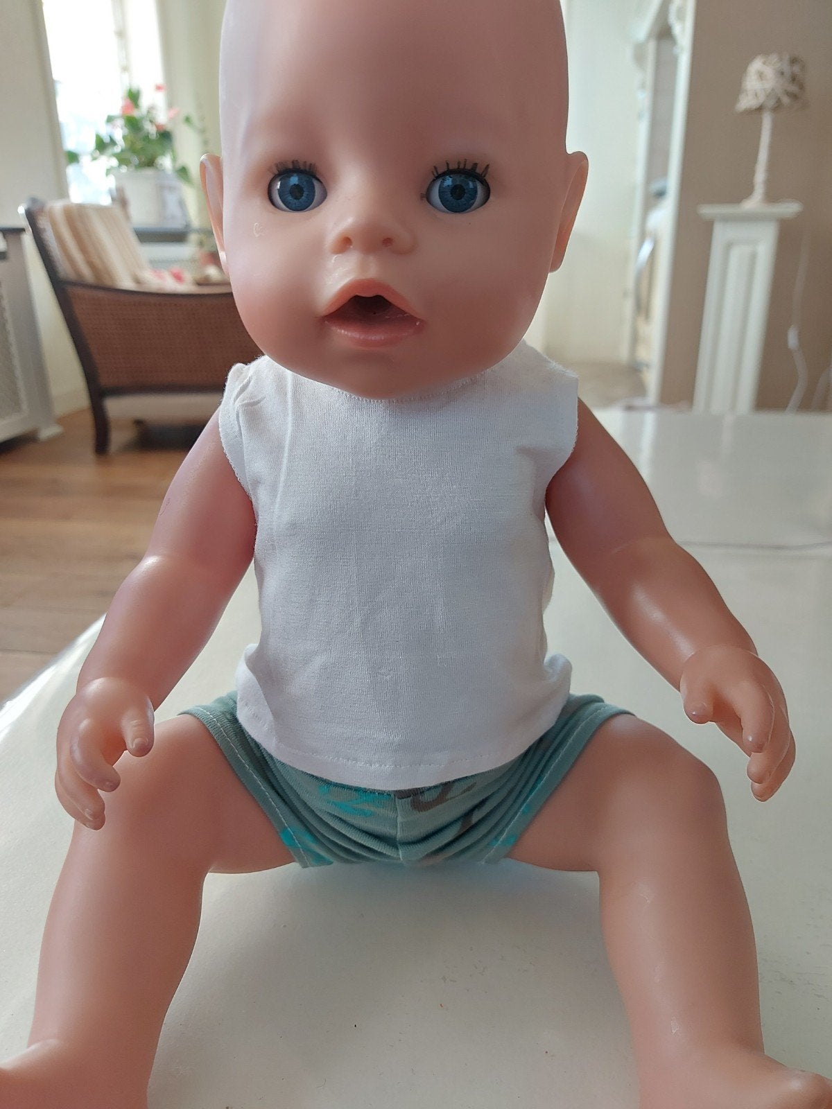 korte broek en shirt baby born pop 43cm, Ophalen of Verzenden, Nieuw, Babypop