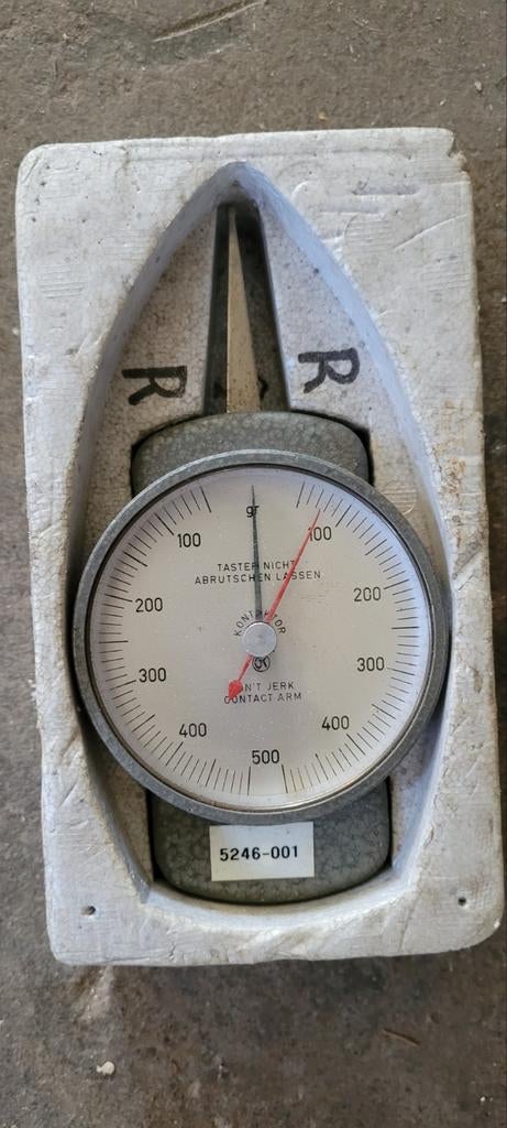 Vintage Veerweger / Weegschaal 500 gram - Traeger, Ophalen of Verzenden