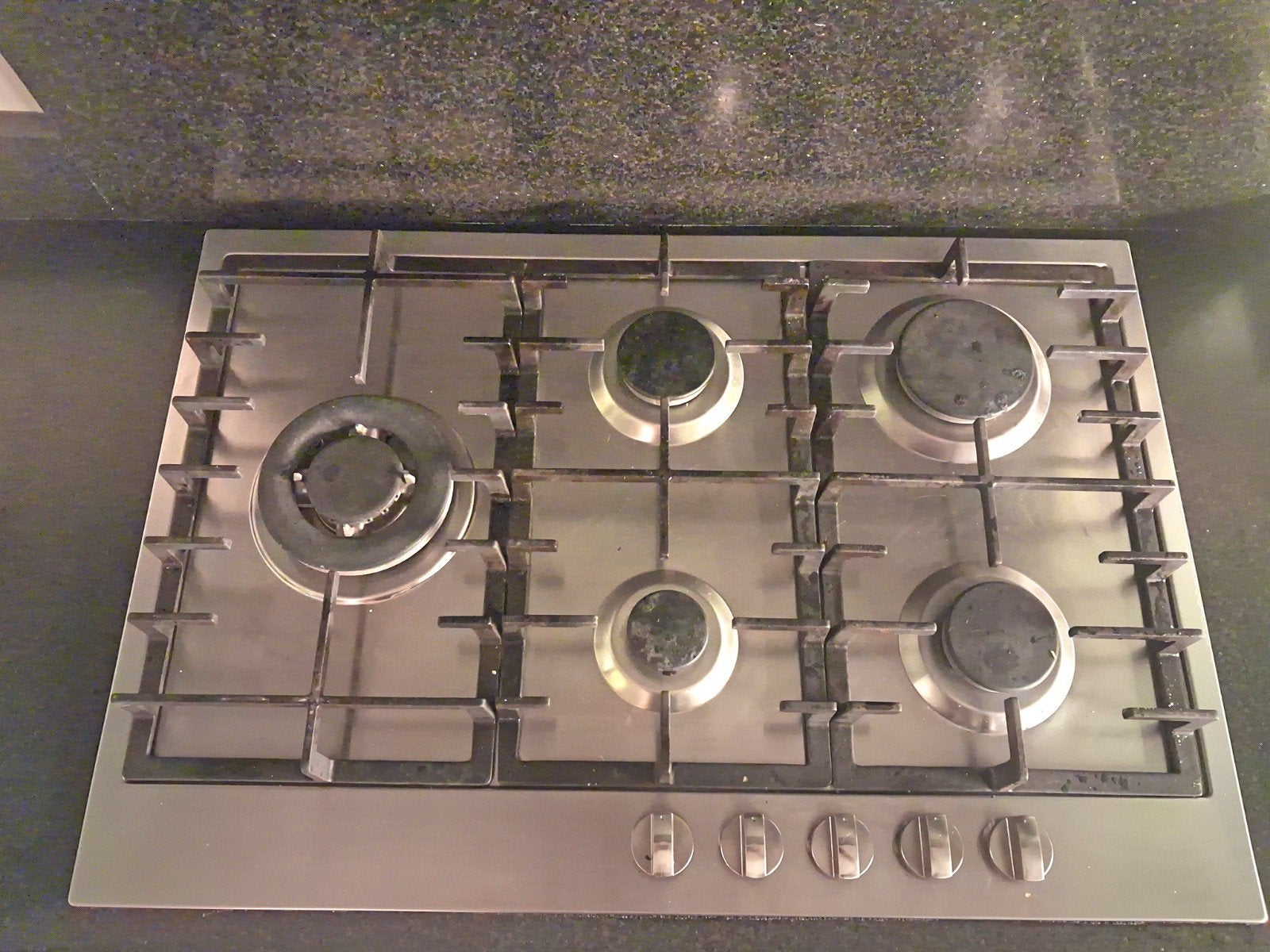 Gas kookplaat, Witgoed en Apparatuur, Kookplaten, Ophalen, Inbouw, Gas, 5 kookzones of meer