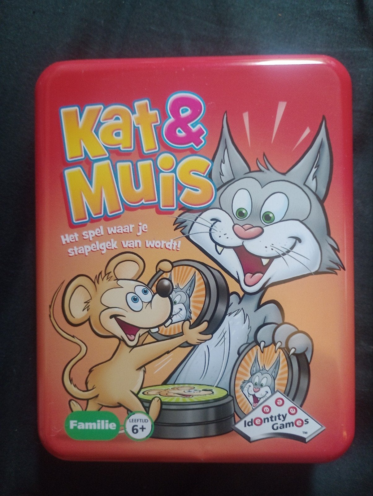 Kat & Muis Bordspel - Familie Spel 6+, Ophalen of Verzenden, Gebruikt, Identity Games, Reisspel