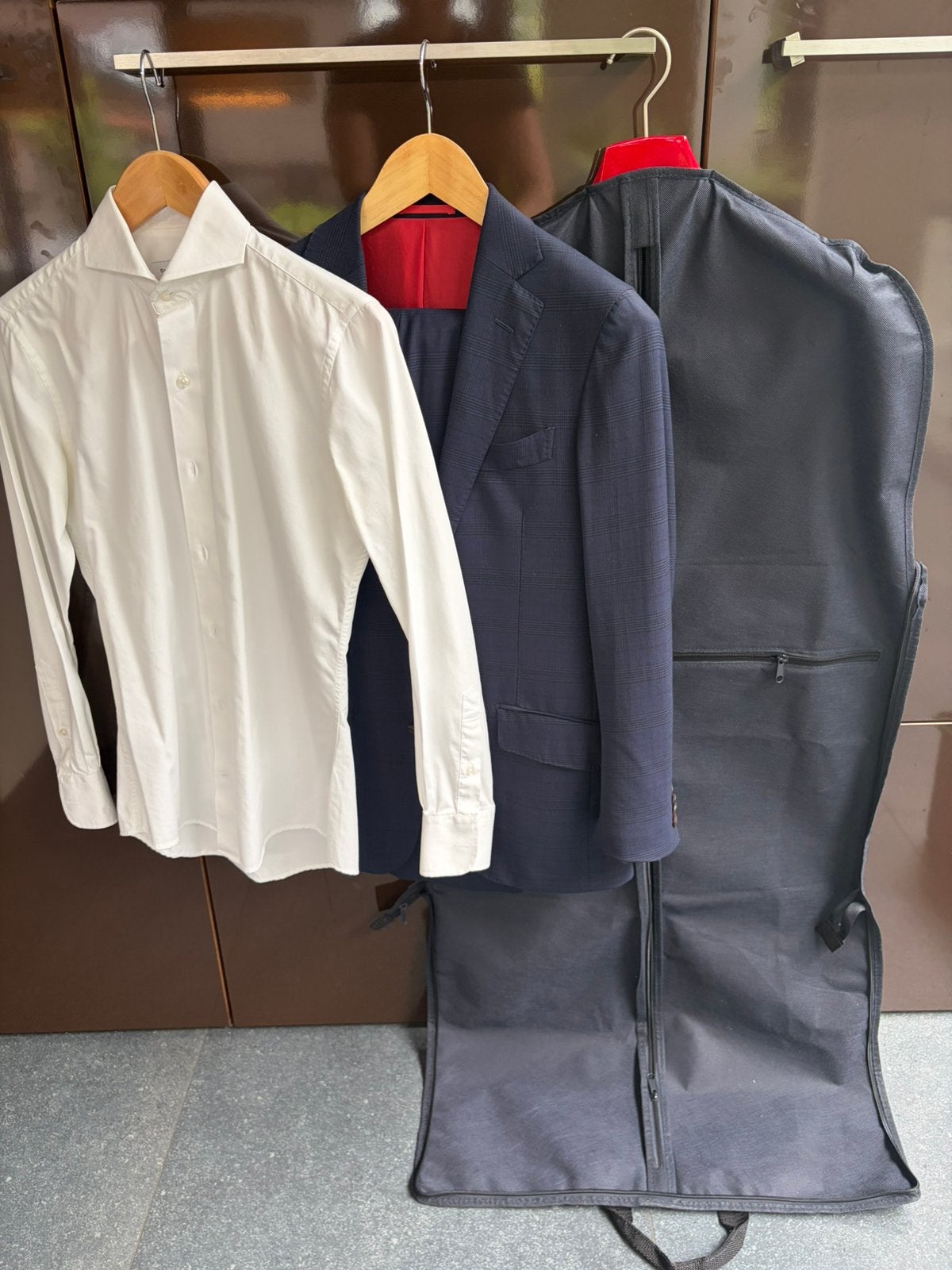 Herenpak van Suitsupply mt 42, Ophalen of Verzenden, Zo goed als nieuw, Maat 52/54 (L), Blauw