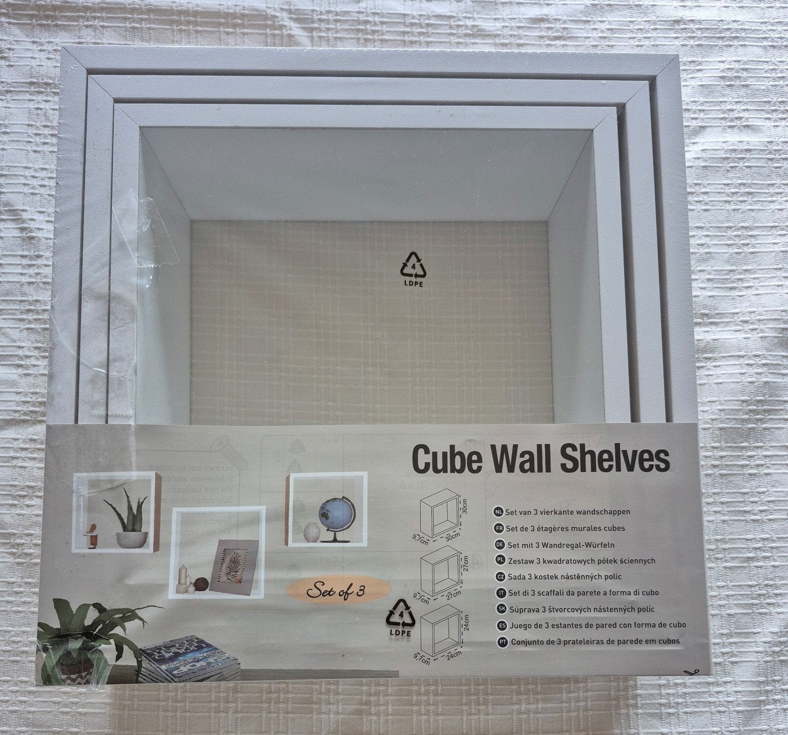 Nieuw in verpakking Wall Cubes set van 3, Ophalen of Verzenden, Nieuw