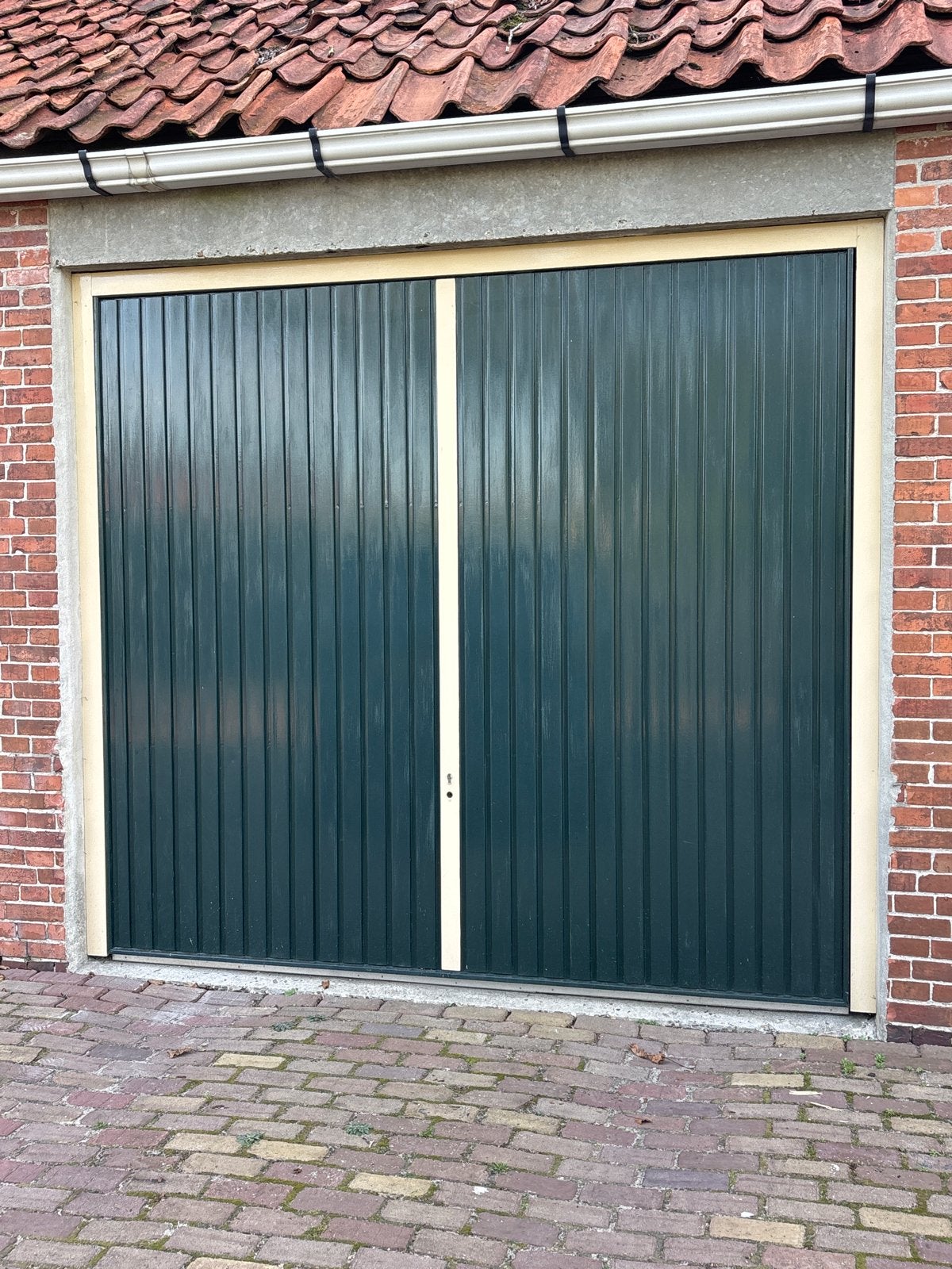 Garagedeur met elektrische opener (Motorlift 500), Ophalen, Gebruikt, Garagedeur, Metaal