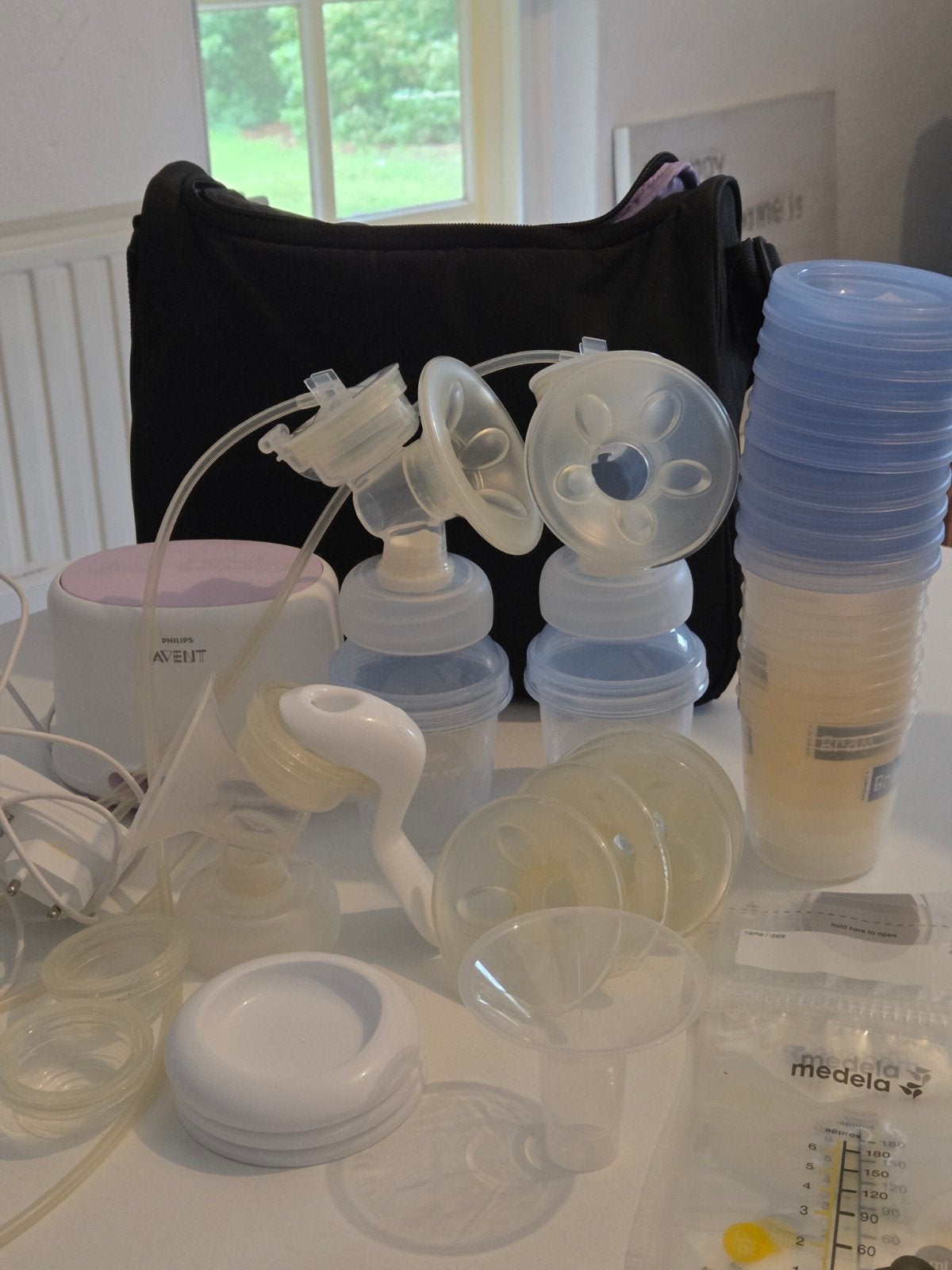 Philips Avent dubbele elektrische kolf, Ophalen, Gebruikt, Borstkolf