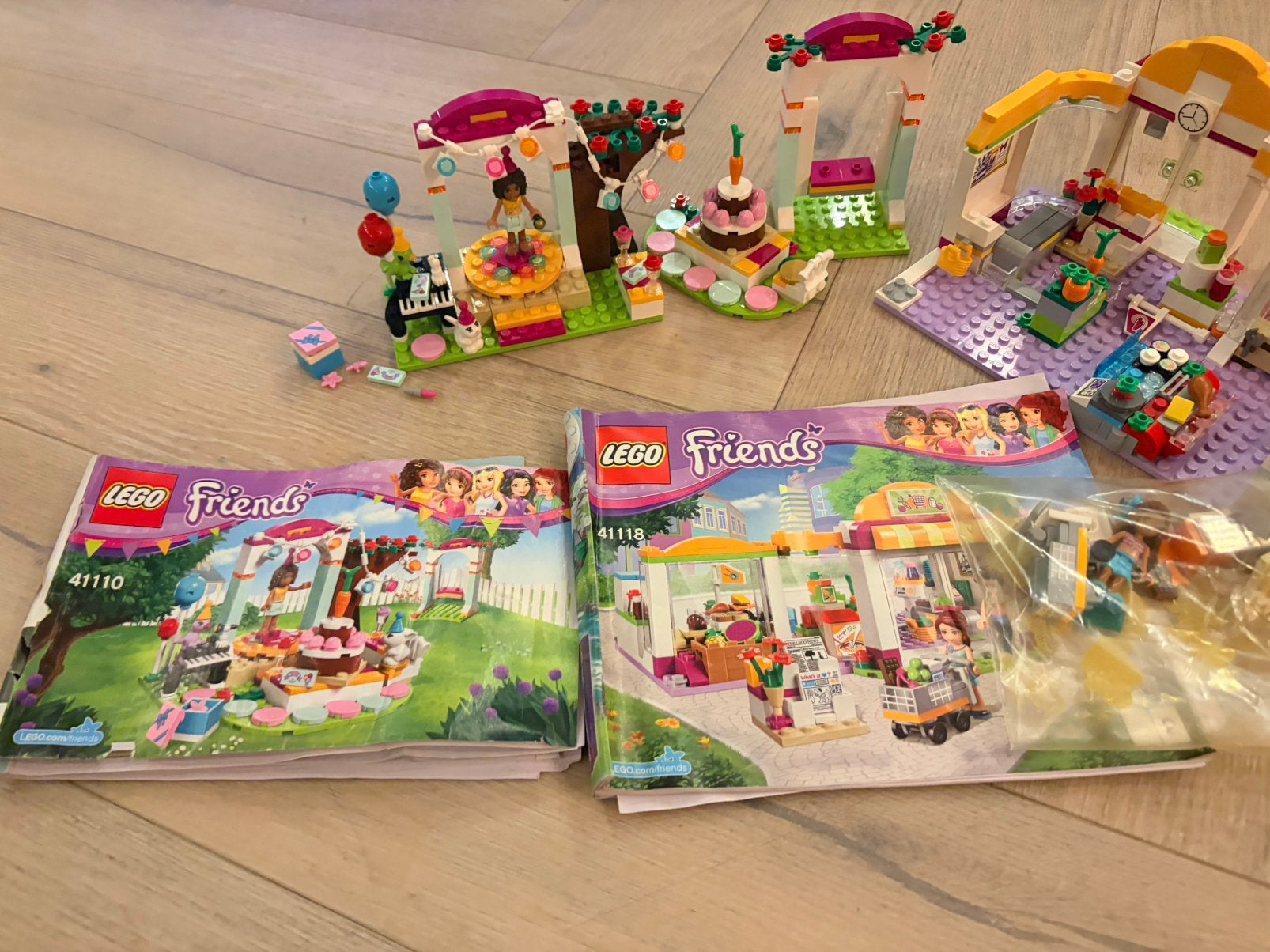 LEGO Friends set 41110 en 41118, Gebruikt, Lego, Friends, Ophalen of Verzenden