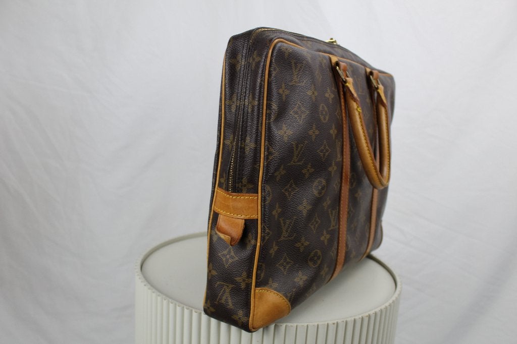 Louis Vuitton Porte Documents - 1209, Gebruikt, Bruin, Aktetas of Boekentas, Ophalen of Verzenden