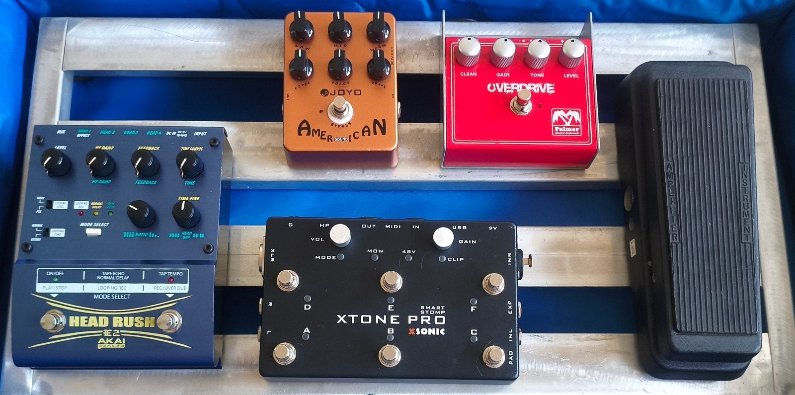 5 guitar pedals (wah,overdrive,delay,amp sim, pro interface), Verzenden, Zo goed als nieuw, Overige typen