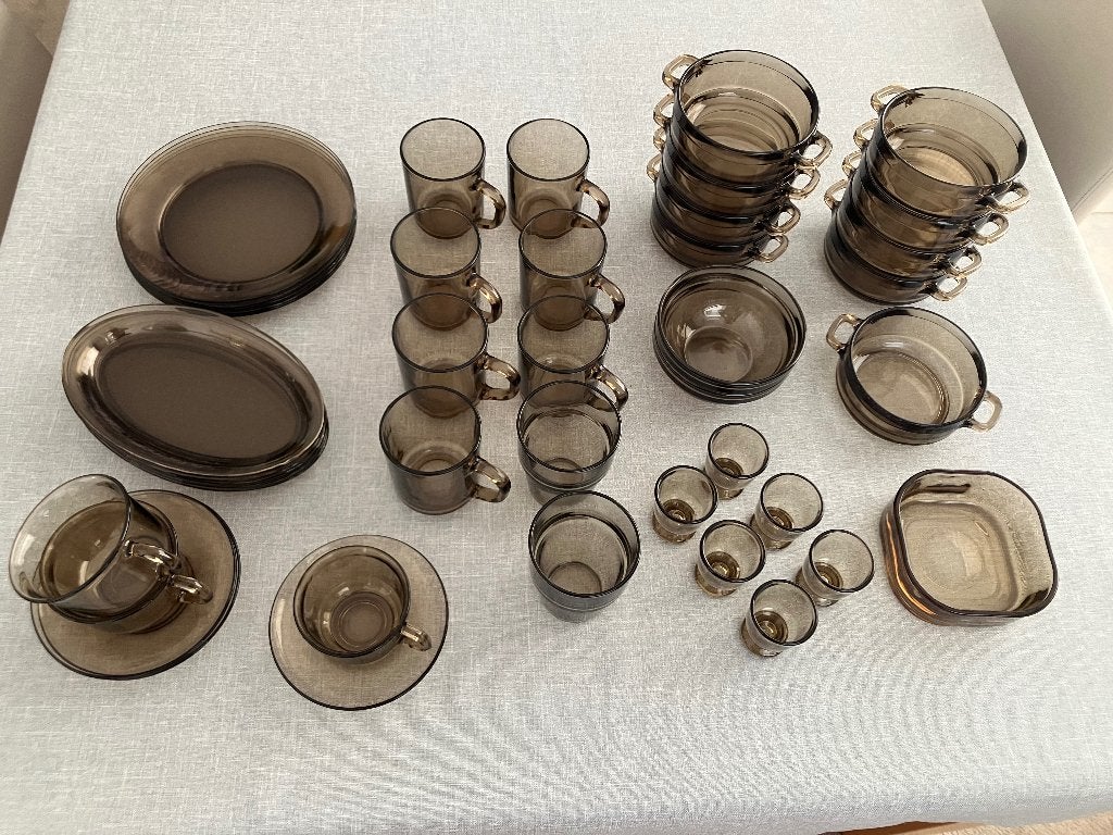 40 stuks Bruin Arcoroc Servies onderdelen, Huis en Inrichting, Keuken | Servies, Ophalen, Gebruikt, Overige merken, Overige typen