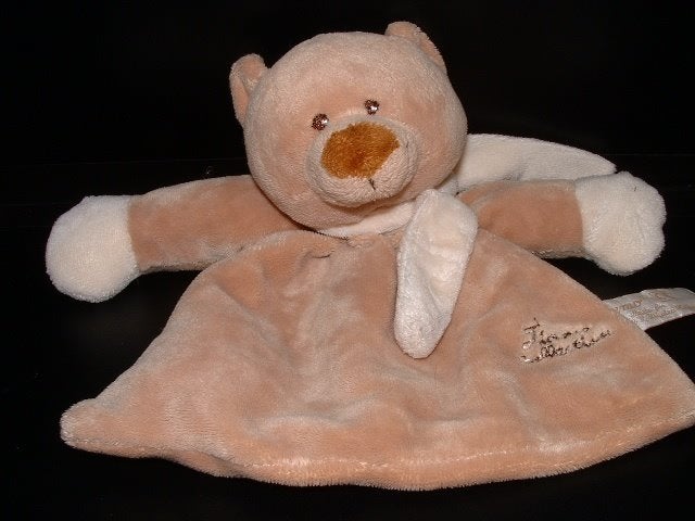 TIAMO BEER BRUNO THE BEAR KNUFFELDOEKJE VELOURS BEIGE, Ophalen of Verzenden, Nieuw, Overige typen