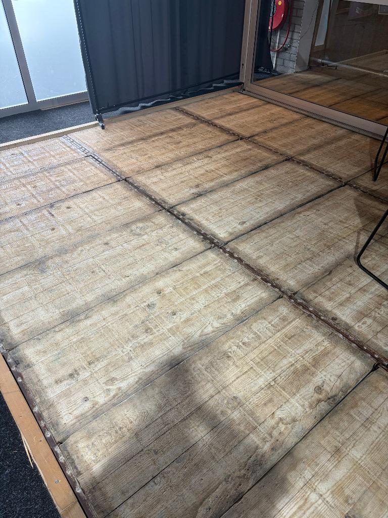 Lariks steenschot 60 x 140 x 4.5 cm, Tuin en Terras, Ophalen, Gebruikt, Hout