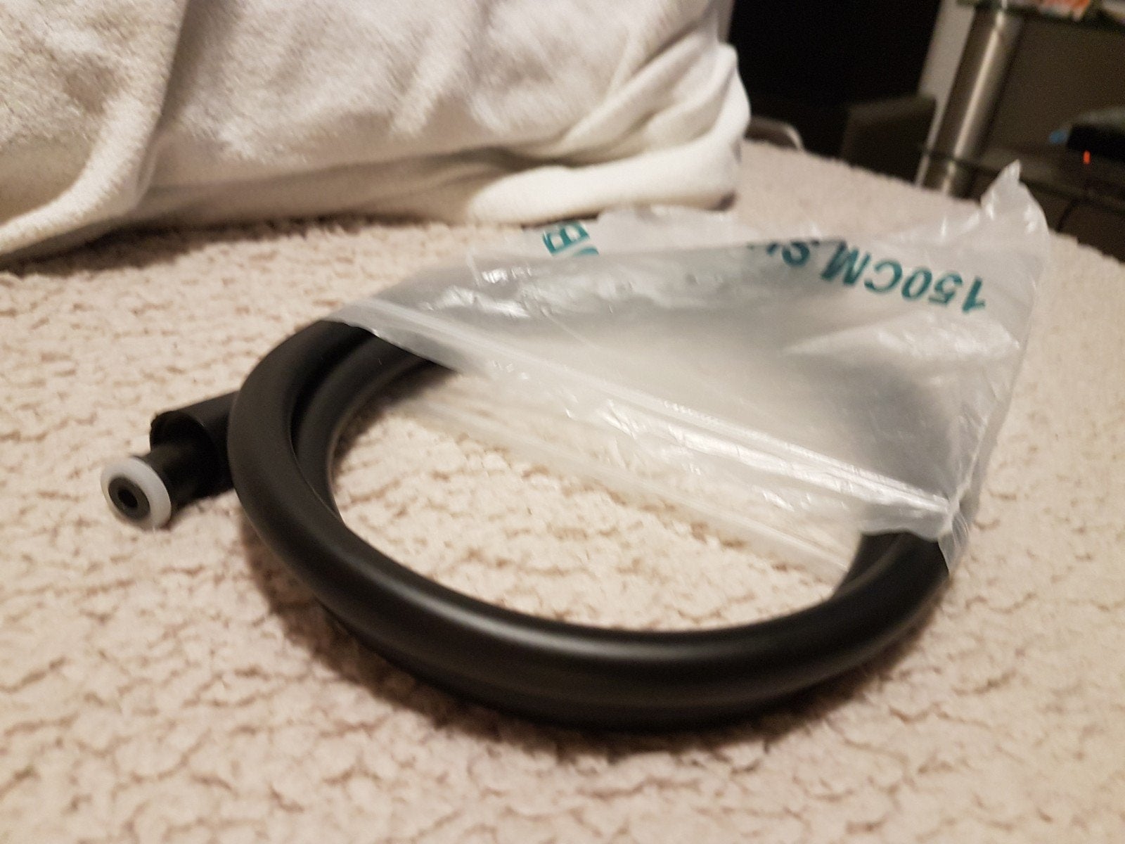 Universele Doucheslang Mat Zwart 150cm, Verzenden