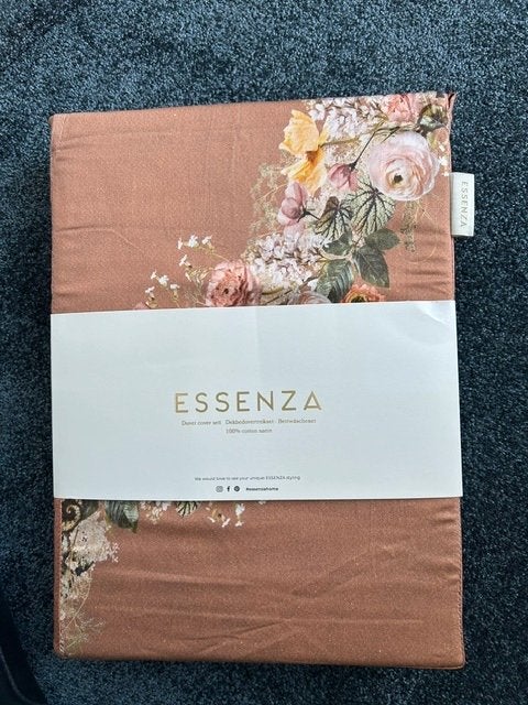 Essenza Dekbedovertrek 260  100% Satijn Katoen, Info@essenzahome.nl, Bruin, Essenza, Dekbedovertrek