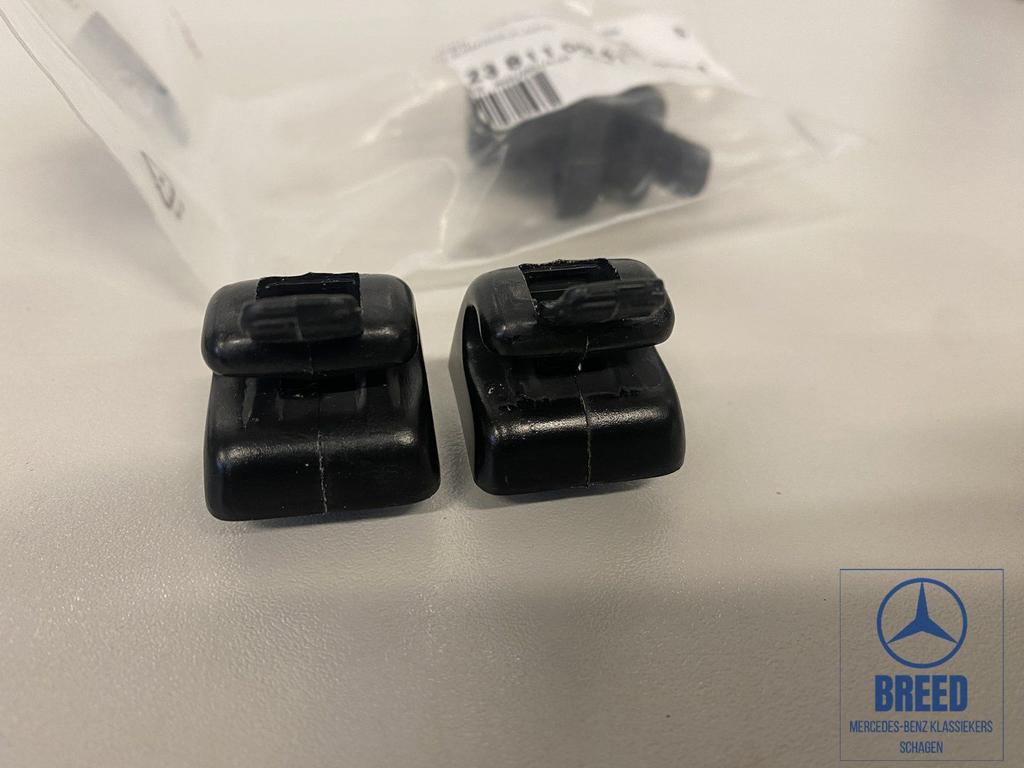 NOS houder zonneklep L+R zwart Mercedes-Benz W123 W124 W126, Auto-onderdelen, Interieur en Bekleding, -, Nieuw, Ophalen of Verzenden
