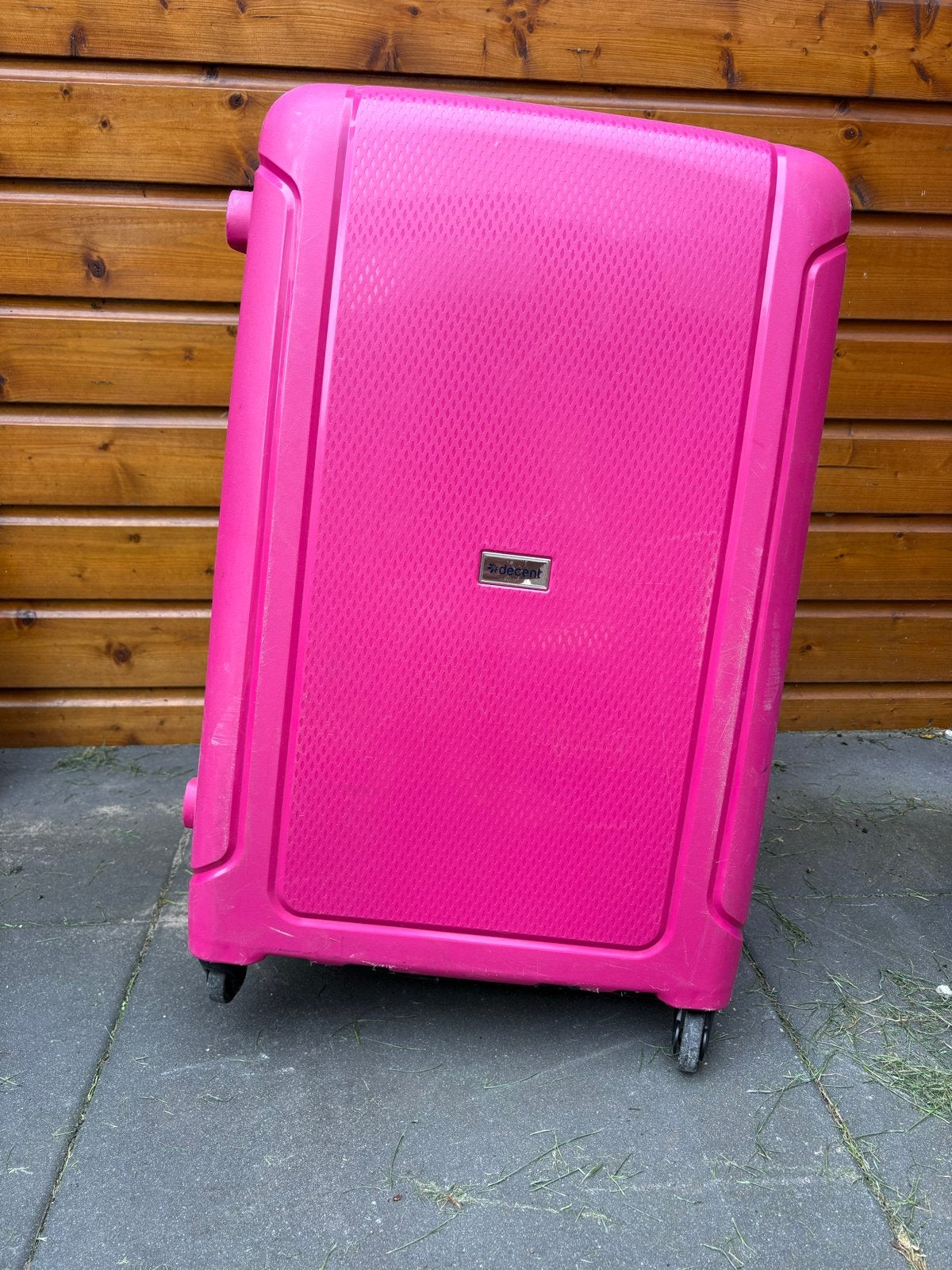 Roze koffer - Decent, Sieraden, Tassen en Uiterlijk, Ophalen, Gebruikt, Hard kunststof, 45 tot 55 cm