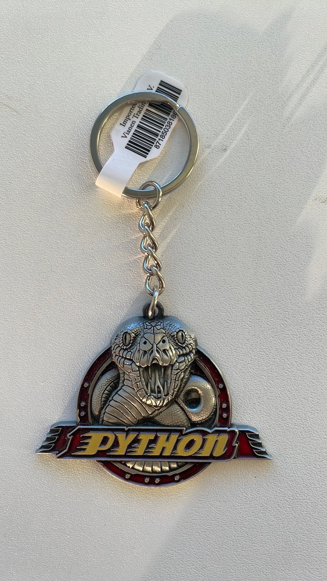 Efteling sleutelhanger Python, Ophalen of Verzenden, Nieuw, Button of Speldje