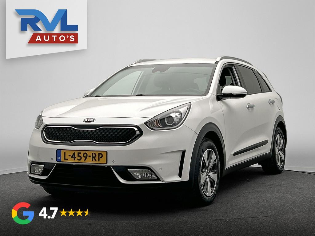 Kia Niro 1.6 GDi Hybrid DynamicLine | Adapt.Cruise/Control |, Auto's, Kia, Gebruikt, Leder en Stof, Wit, 26 km/l
