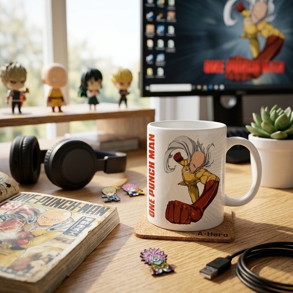 Partij One punch man keramische mokken, NHP International, Ophalen of Verzenden, Info@nhp-international.com, Nieuw