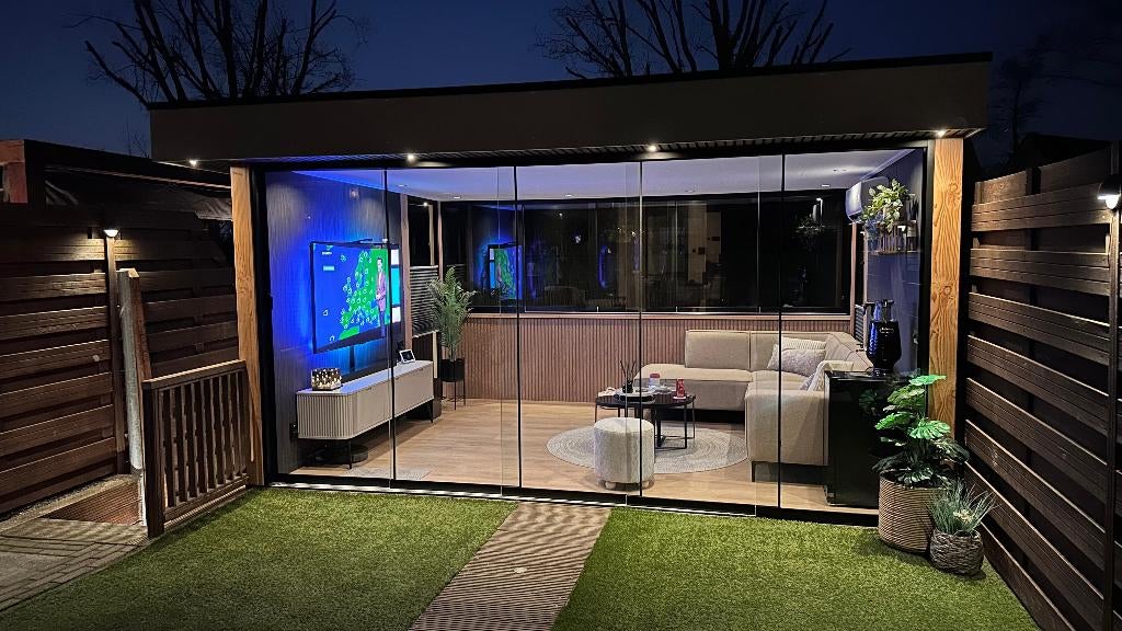 Douglas tuinkamers met glas | Stel zelf samen | Vanaf €2.998, Tuin en Terras, Overkappingen, Nieuw, Veranda, Ophalen of Verzenden