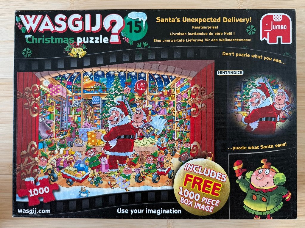 Wasgij - Christmas #15 - Kerstsurprise, Ophalen of Verzenden, 500 t/m 1500 stukjes, Gebruikt, Legpuzzel