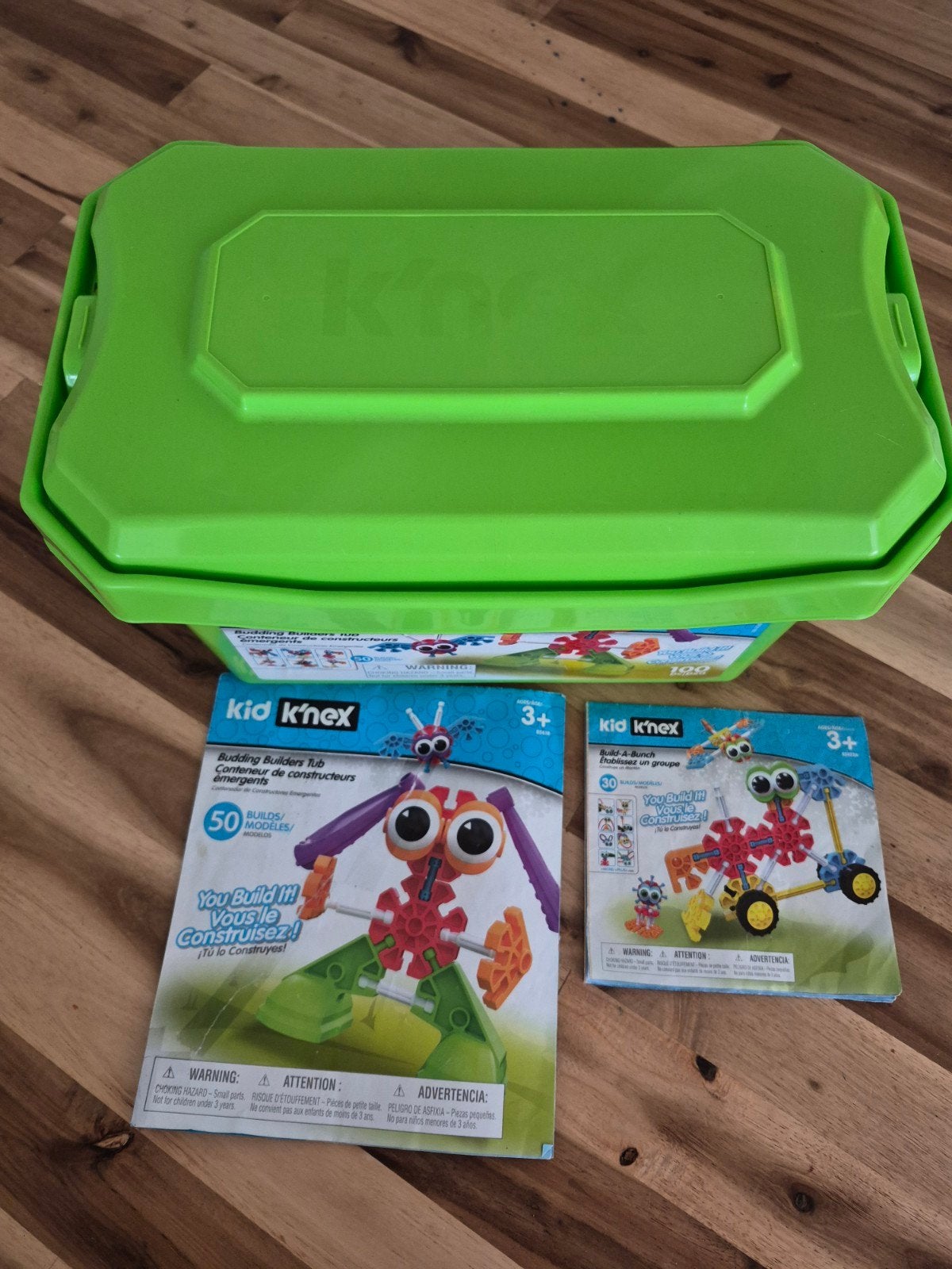 Kid K'nex met opbergbak en voorbeelden, Kinderen en Baby's, Ophalen of Verzenden, Gebruikt, K'nex
