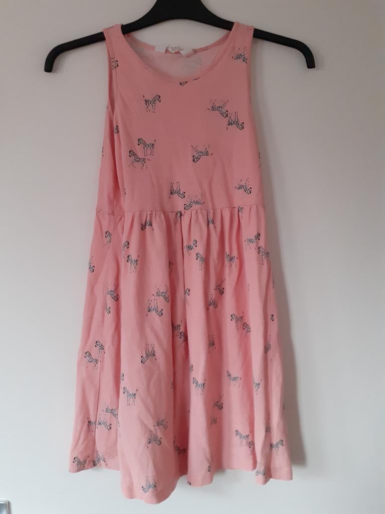 Leuk jurkje met zebra's maat 140, Kinderen en Baby's, Kinderkleding | Maat 140, Meisje, H&M, Ophalen of Verzenden, Zo goed als nieuw
