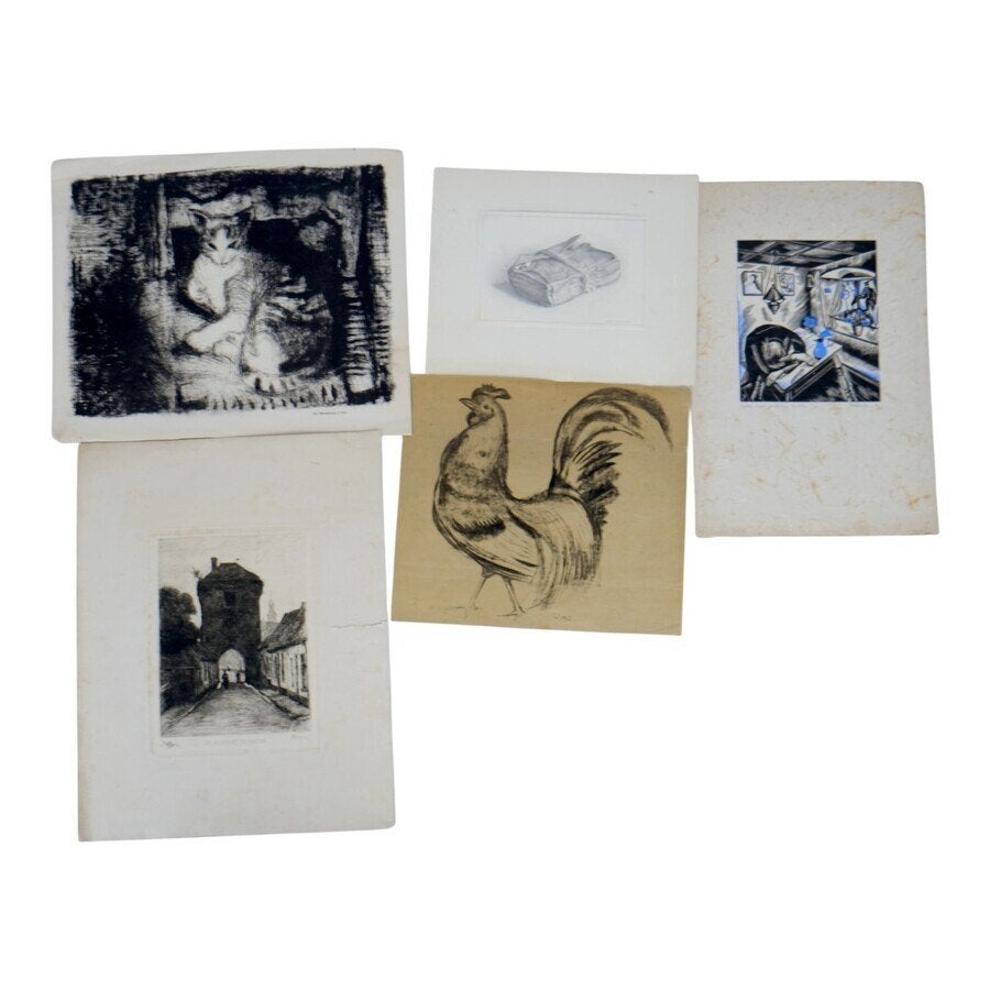 Dora Geldzahler, Wijsmuller e.a. - Vijf werken, Antiek en Kunst, Ophalen of Verzenden, Gesigneerd