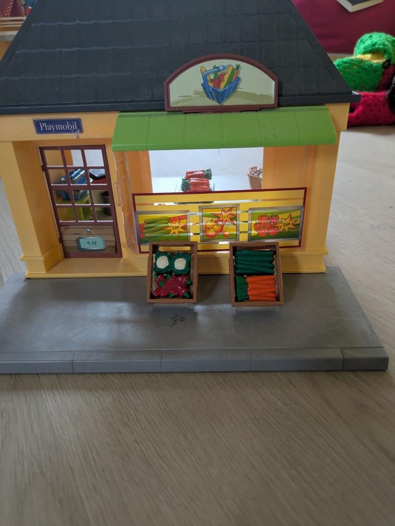 Te koop leuke playmobil groentewinkel, Ophalen of Verzenden, Toebehoren