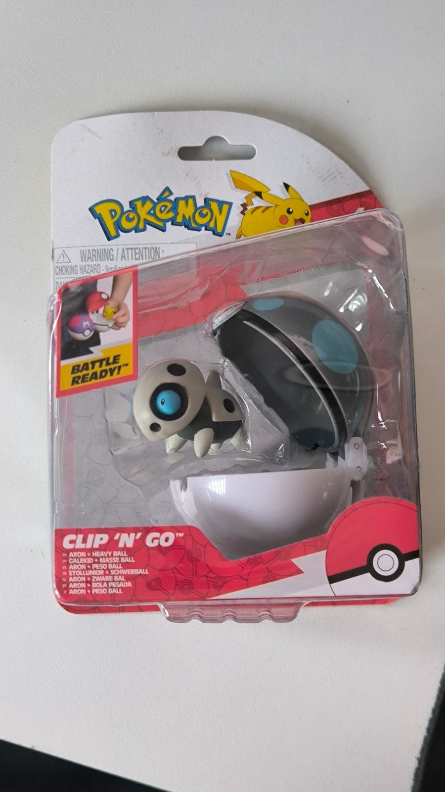 Pokémon Clip 'N' Go Aron & Heavy Ball - Nieuw in verpakking, Ophalen of Verzenden, Nieuw