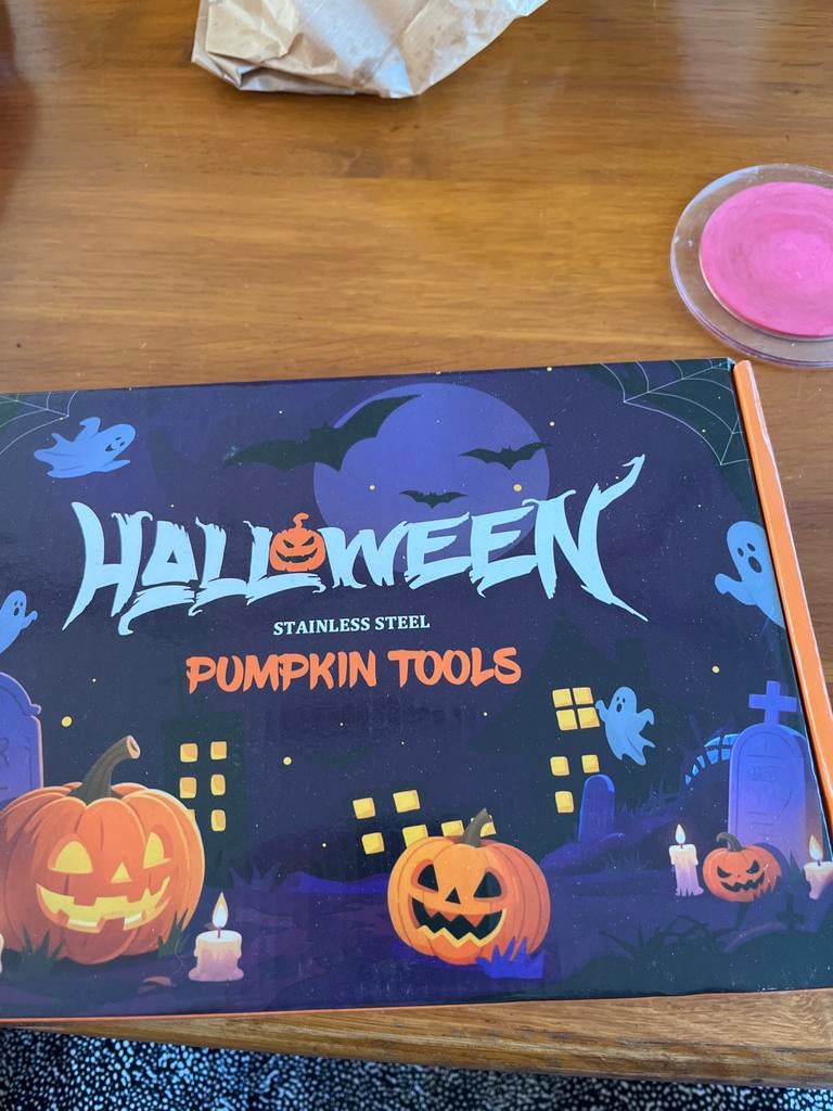 Halloween Pompoen Gereedschap Set - Nieuw in Doos, Hobby en Vrije tijd, Overige Hobby en Vrije tijd, Ophalen of Verzenden, Nieuw
