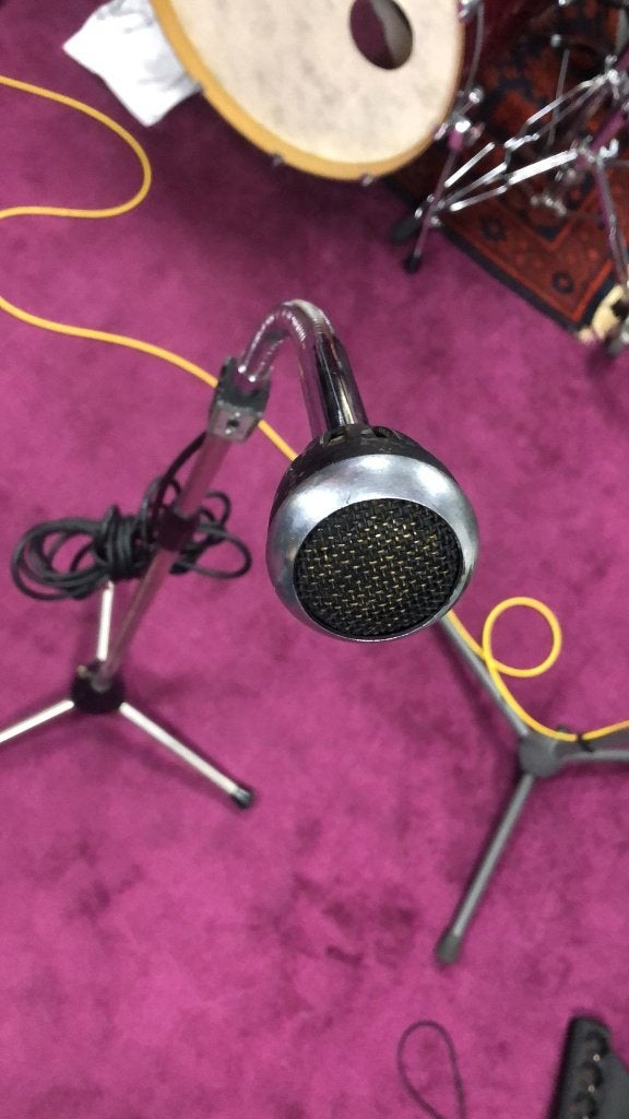 Philips EL 6031/50 Dynamic cardioid the 'Tulip"+vintage K&M, Muziek en Instrumenten, Microfoons, Ophalen, Gebruikt