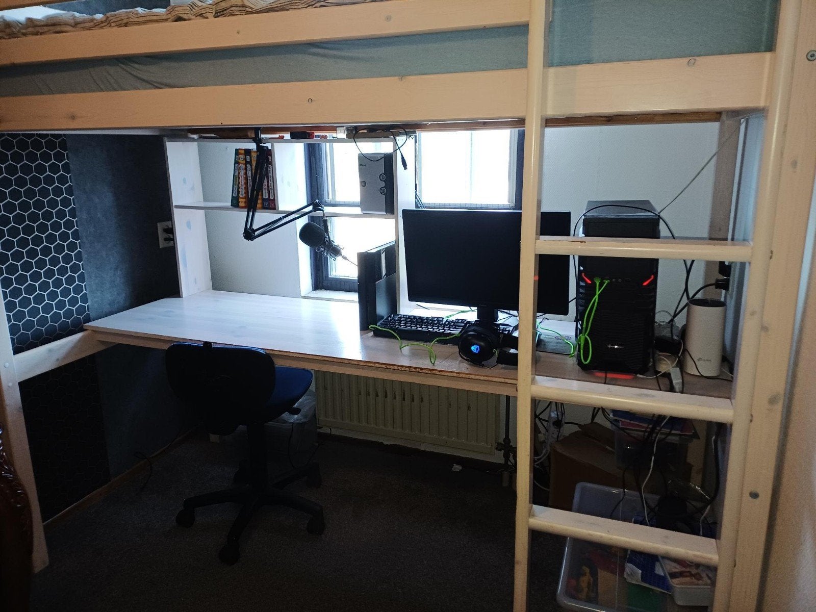 Hoogslaper, Huis en Inrichting, Ophalen, Gebruikt, Eenpersoons, 210 cm
