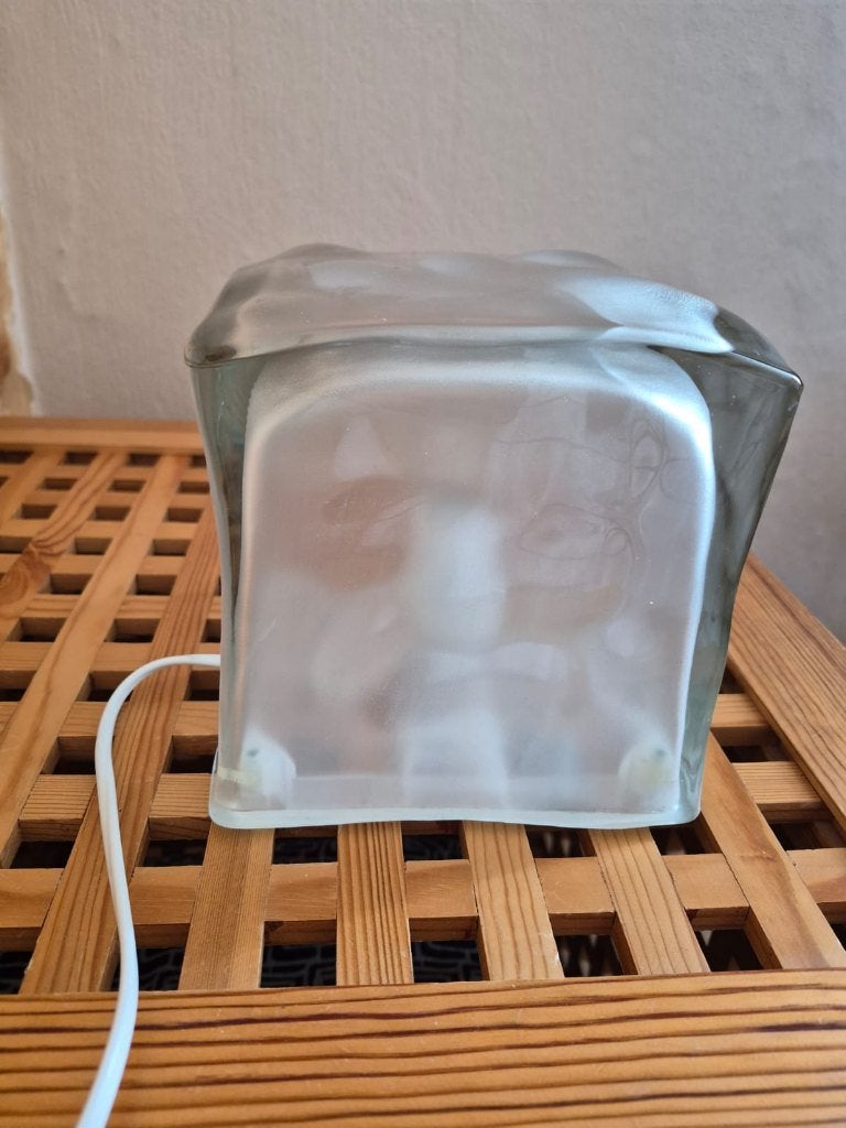 ice cube tafellamp ikea, Ophalen, Vintage, Minder dan 50 cm, Glas