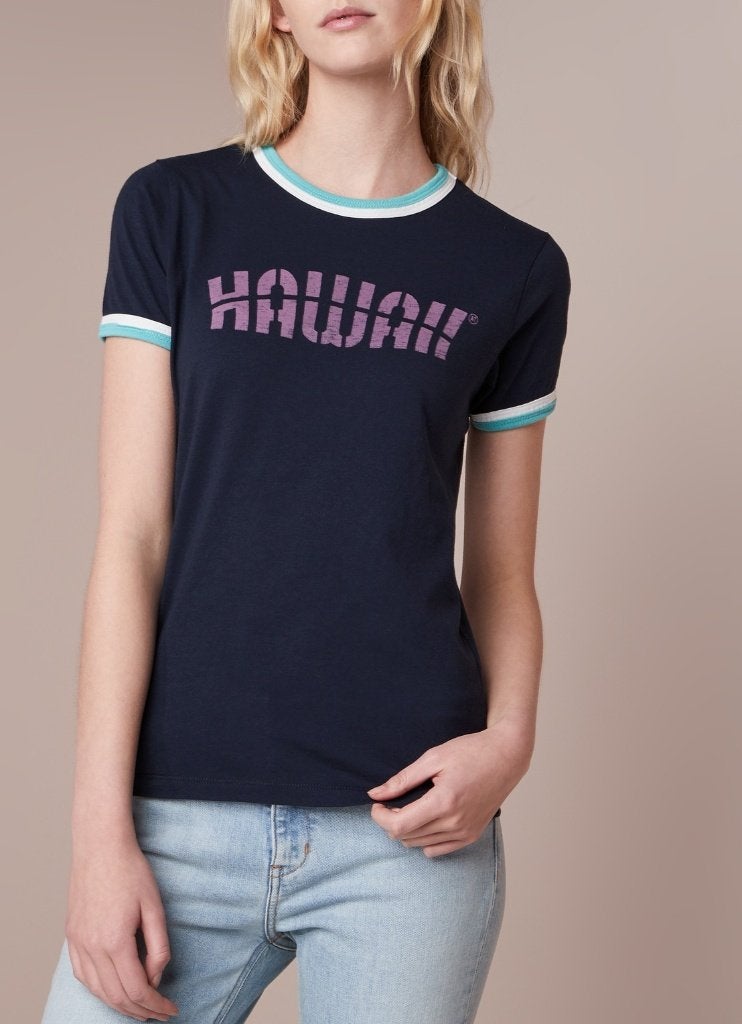 America Today Els dames t-shirt top donkerblauw Hawaii M, Maat 38/40 (M), Blauw, Nieuw, Ophalen of Verzenden