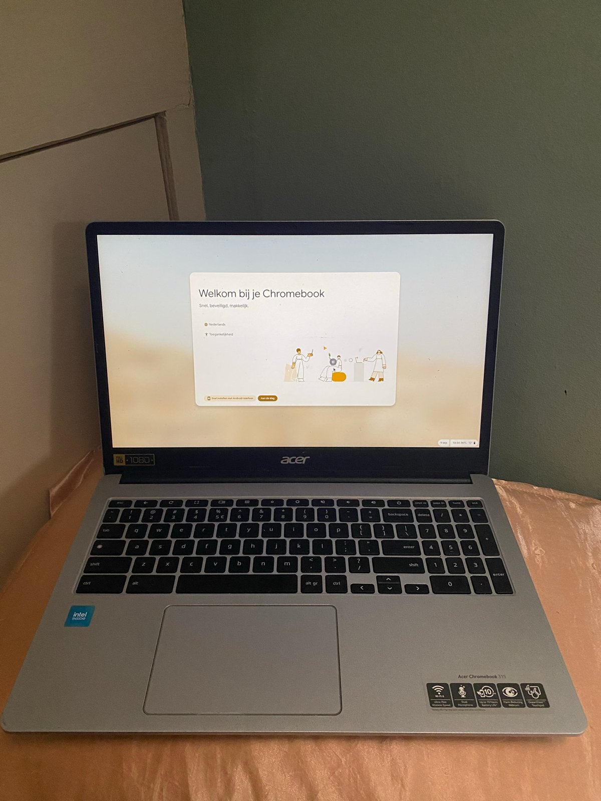 Acer Chromebook 315 Laptop, 15 inch, Touchscreen, Ophalen of Verzenden, 4 GB of minder