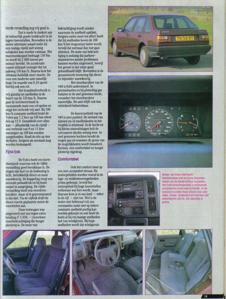 Autokampioen test Volvo 440 GL Oktober 1988, Ophalen of Verzenden, Gelezen, Volvo