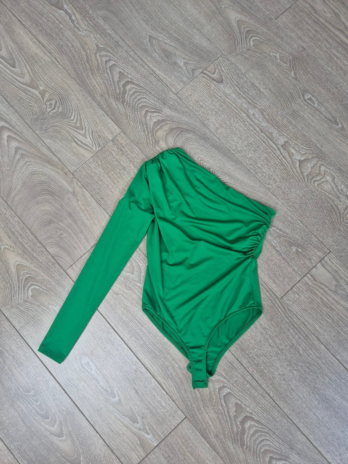 groene body. maat 36, Verzenden, Zara, Zo goed als nieuw, Lange mouw