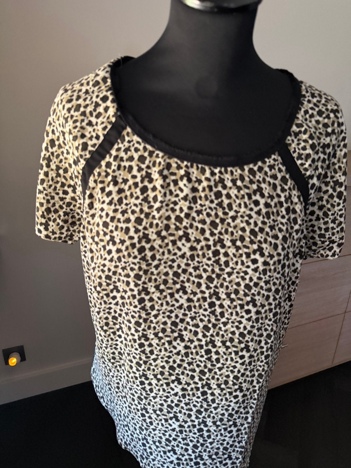 Maison Scotch & Soda Leopard Print Top Maat M, Maat 38/40 (M), Meerkleurig, Ophalen of Verzenden, Zo goed als nieuw