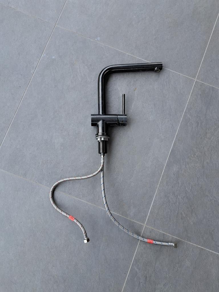 Keukenkraan warm/koud - Metal Gun kleur, Ophalen