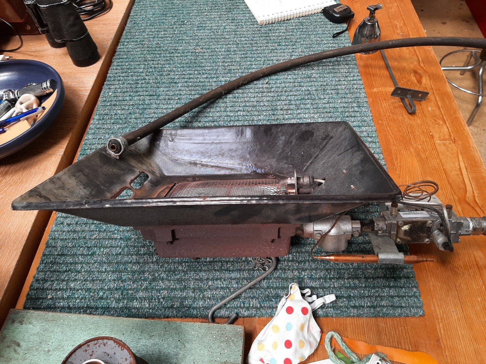 Oude Junkers CR610 Gasheater - Compact en Functioneel, Ophalen, Gebruikt, Gas, Hangend