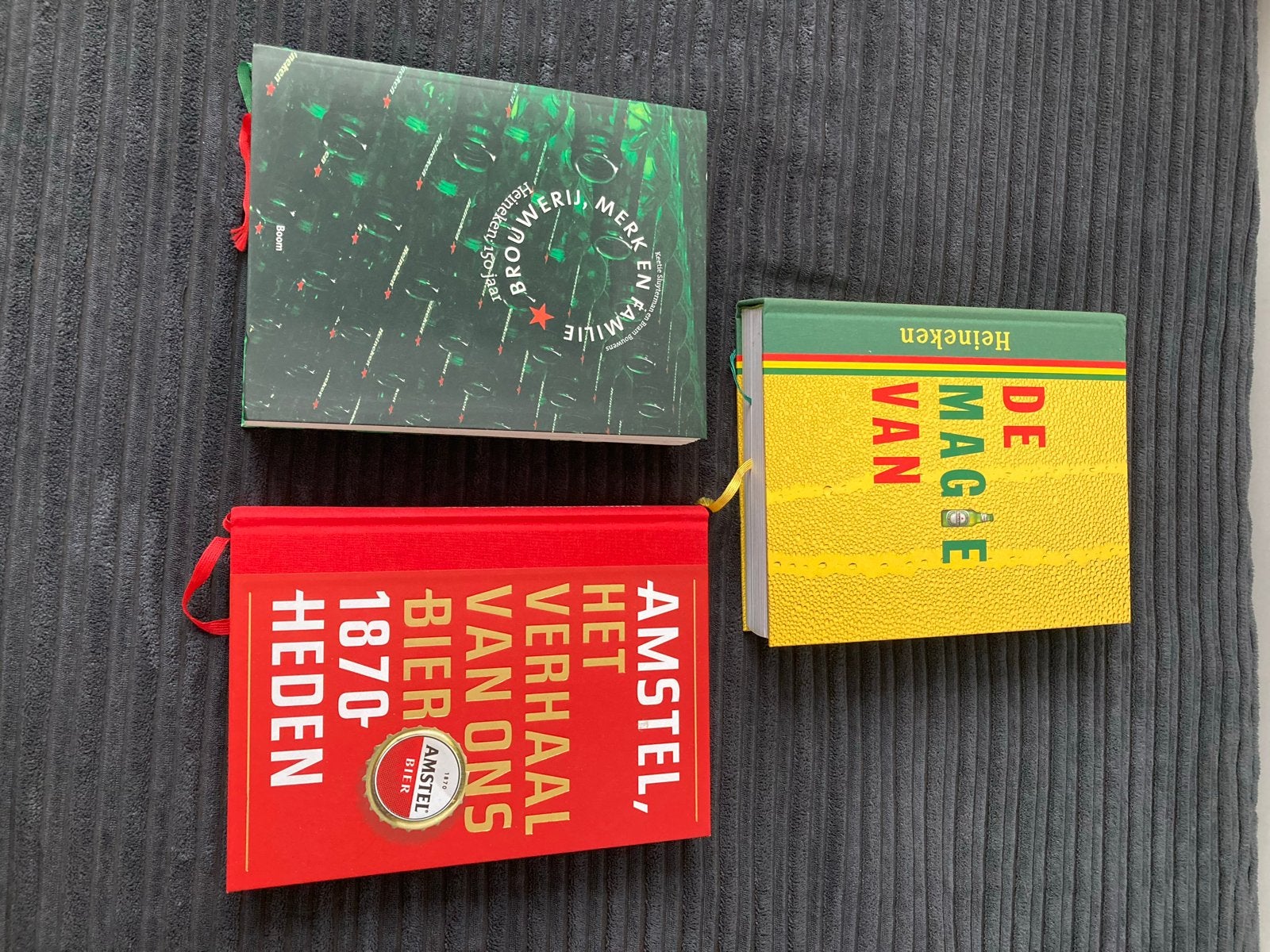 Bierboeken: Heineken, Amstel,  - Geschiedenis Brouwer, Ophalen, Zo goed als nieuw, Nederland