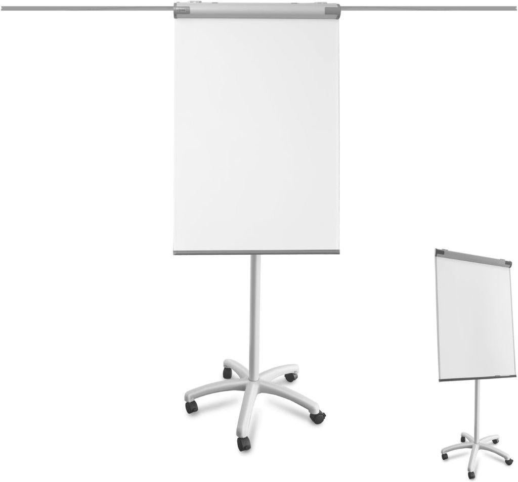 Flipchart | Roller Base | Magnetic | Height Adjustable, Ophalen, Mobiel, Zo goed als nieuw, Whiteboard
