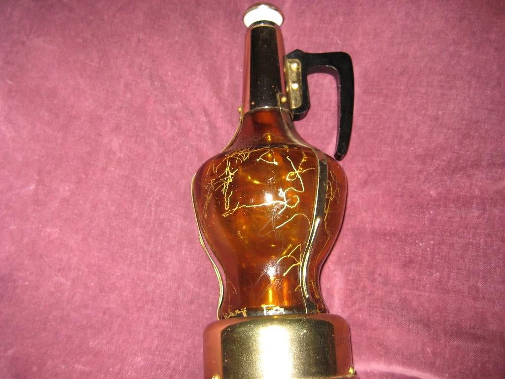 Oude fles met speeldoos uit de jaren 50, Ophalen of Verzenden, Huis en Inrichting