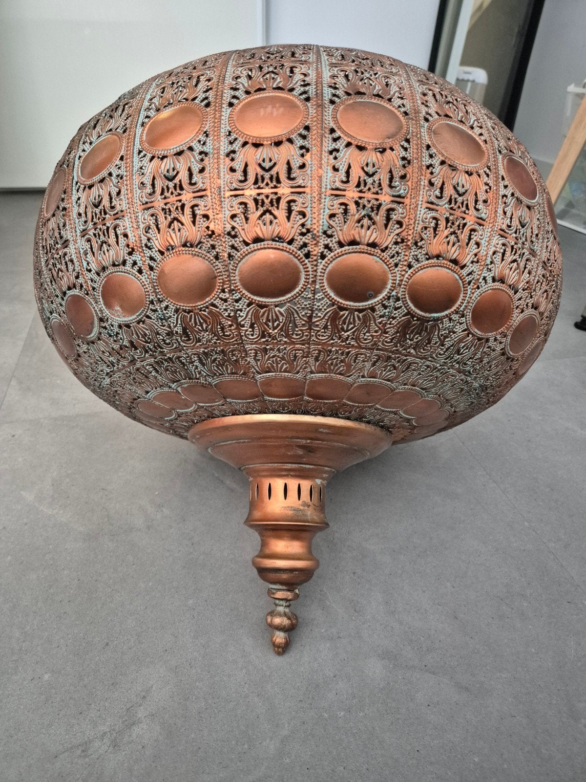 Oosterse hanglamp koper, Ophalen, Gebruikt, E27 (groot), Oosters, Marokkaans, Bohemian