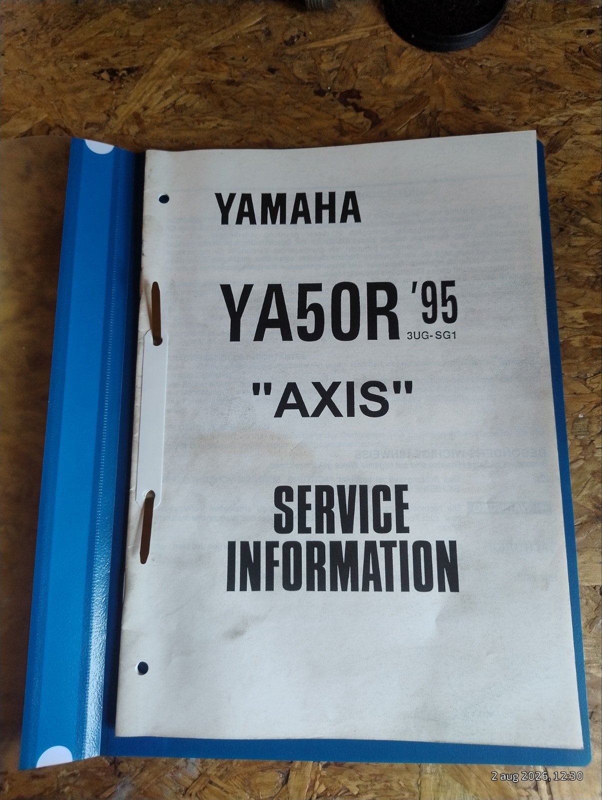 Yamaha YA50R '95 "Axis" Service Informatie Boek, Verzenden, Gebruikt, Overige typen, Yamaha