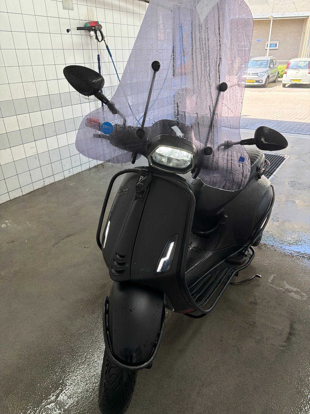Vespa Sprint Full Option 2021 - Mat Zwart, Ophalen, Overige modellen, Zo goed als nieuw, Benzine